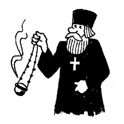 Батюшка мультяшный