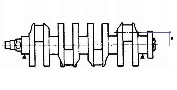 Судовой коленчатый вал схема