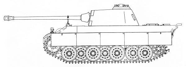 Как нарисовать немецкий танк пантера