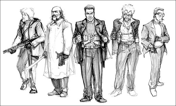 Бандит рисунок