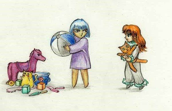 Иллюстрация к стихотворению жадина