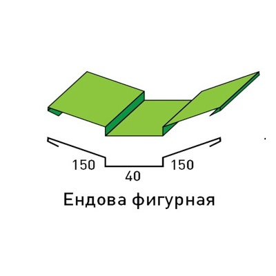 Планка ендовы нижней 300х300 чертёж