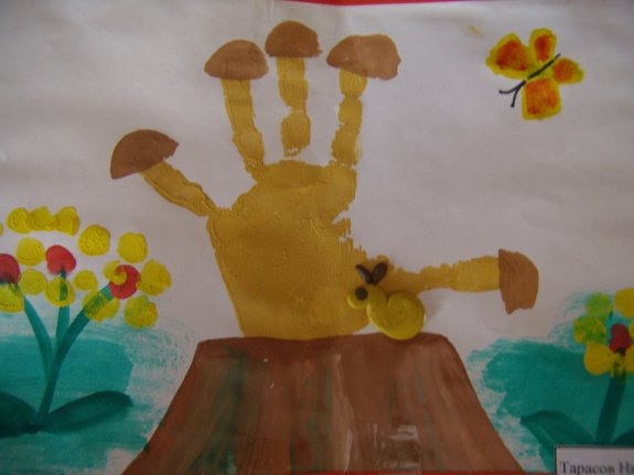 Рисование ладошкой в подготовительной группе