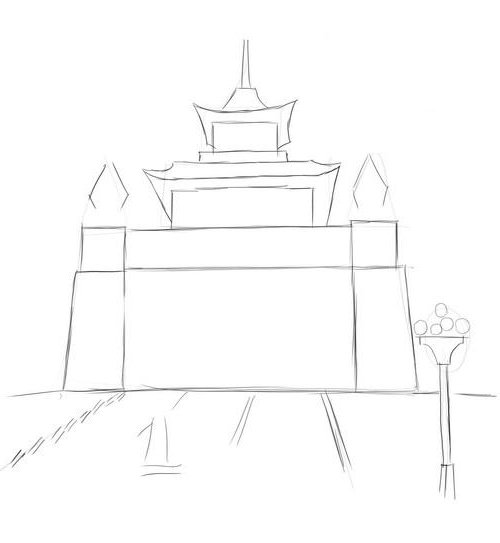 Хурул Элиста вектор