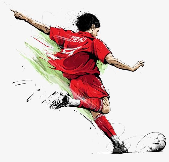 Футболист рисунок