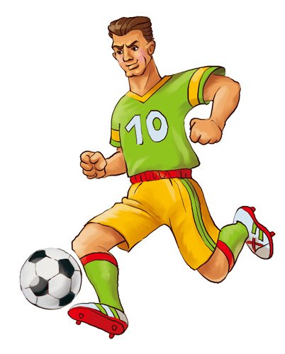 Футболист иллюстрация