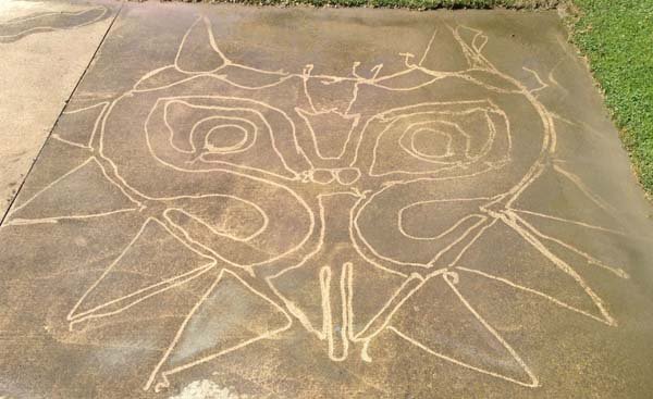 Рисование на бетоне