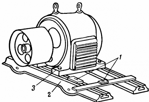 Крепление электродвигателя коллекторный