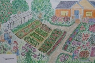 Рисование на тему огород