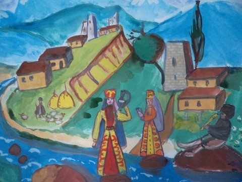 Рисование мой Дагестан