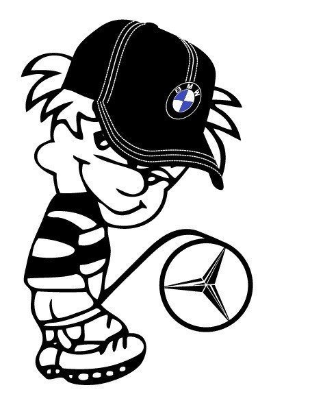 Трафарет писающий мальчик