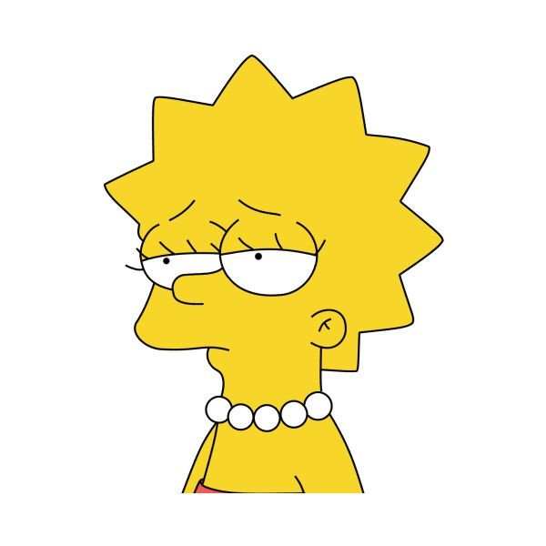 Лиза симпсон для срисовки