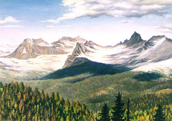 Саянские горы картина ба