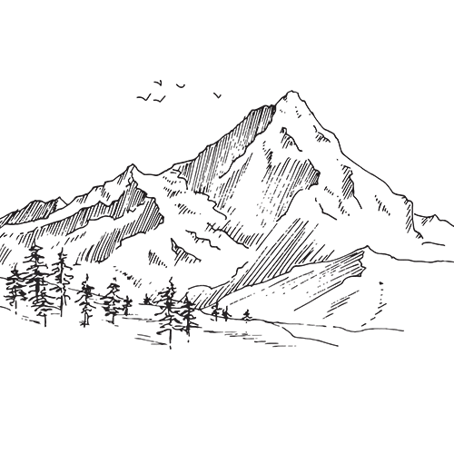 Альпы эскизы