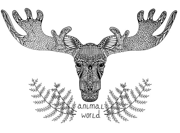 Стилизованный Лось