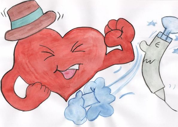 Рисунок на тему здоровое сердце