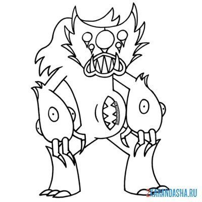 Килли Вилли раскраска Хагги Вагги