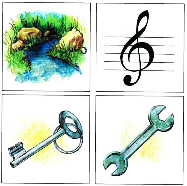 Рисунок многозначного слова ключ