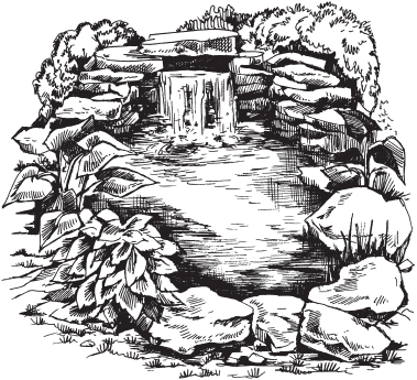 Родник рисунок карандашом