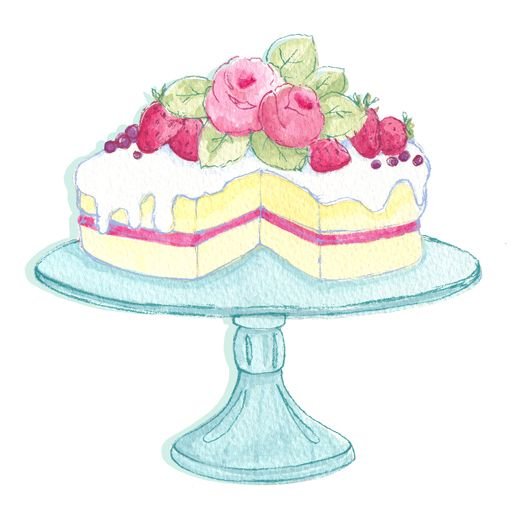 Красивые тортики цветными карандашами