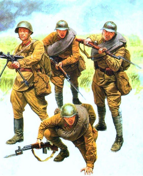 Пехотинцы РККА В 1941 году