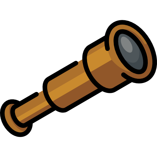 Подзорная труба нарисованная