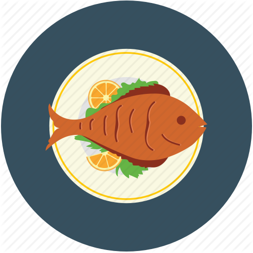 Пиктограмма рыба блюдо