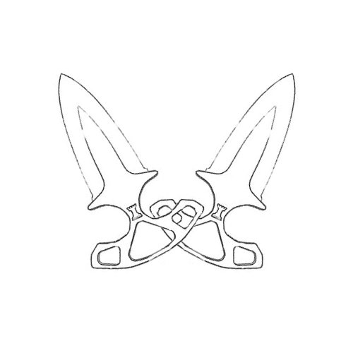 ТЫЧКОВЫЕ ножи ультрафиолет