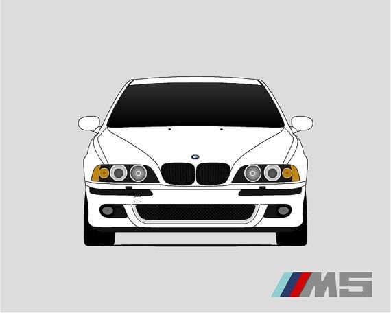 BMW e39 illustration