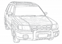 Раскраска Субару Форестер sf5