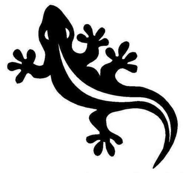 Трафареты ящериц для декора