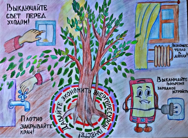 Рисунок на тему энергосбережение