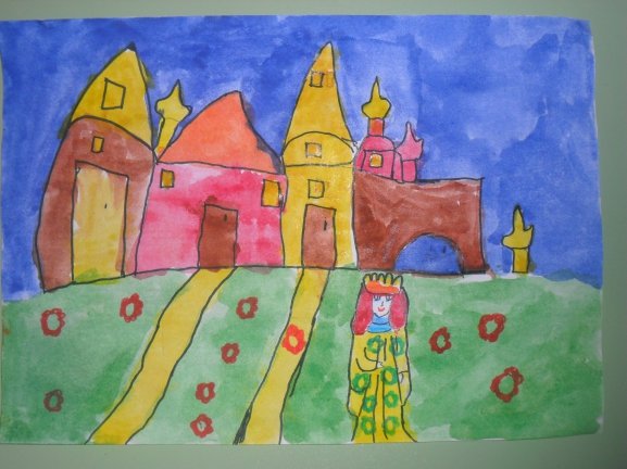 Детские рисунки к сказке Марья Моревна