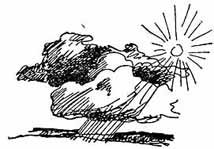 Иллюстрация к стиху Пушкина туча