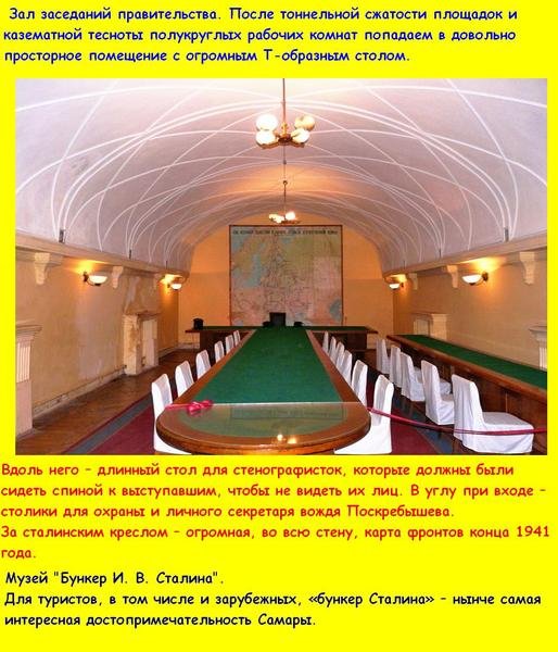 Сообщение о бункере Сталина в Самаре