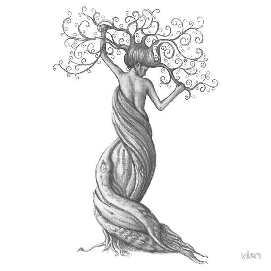 Девушка дерево