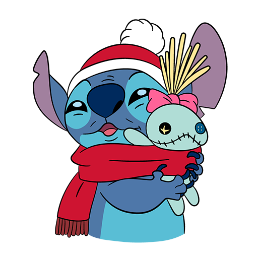 Новогодний Стич и Лило