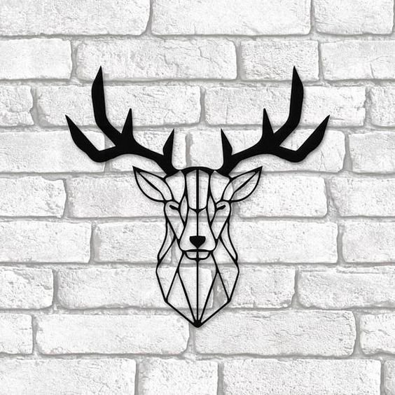 Голова оленя тату