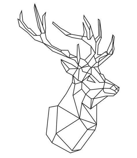 Геометрическая фигура оленя