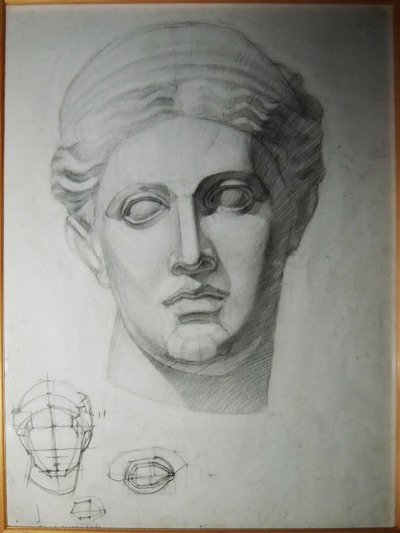 Голова Венеры Милосской Академический рисунок