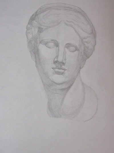 Гипсовая голова Венеры Милосской