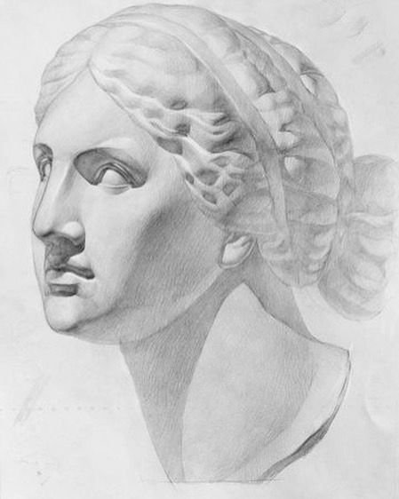 Гипсовая голова Афродита Книдос