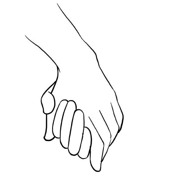 Рука в руке вектор