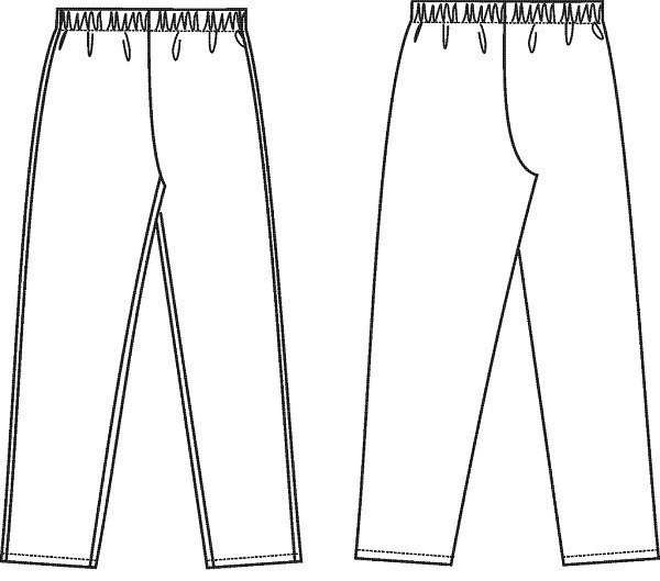 Технический эскиз брюк