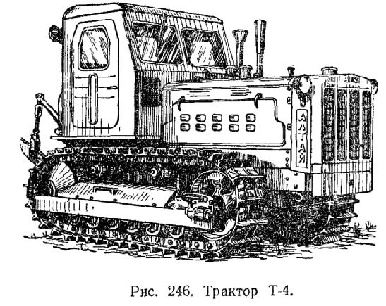 Трактор ДТ 75 вид сбоку