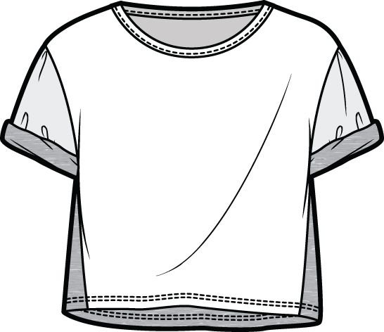 Эскиз футболки оверсайз