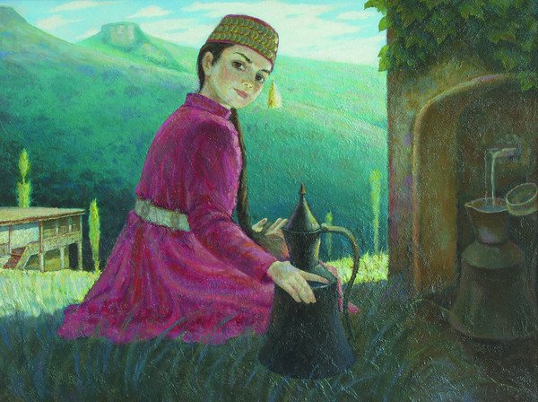 Крымскотатарская девушка картина