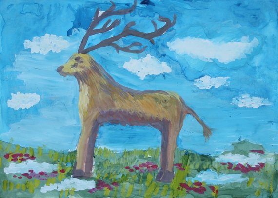 Тундра рисунок для 4 класса