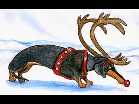 Старинные открытки с таксами