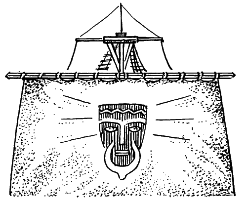 Тур Хейердал кон Тики: чертёж плота